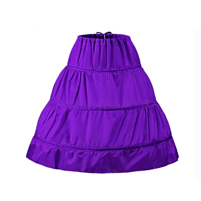 Jupon Crinoline pour filles, plusieurs couleurs, avec cerceau, sous-jupe courte blanche, robe de bal trapèze – Image 4