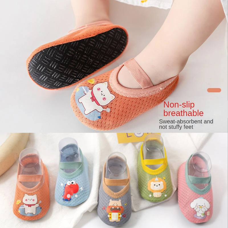 Chaussures antidérapantes pour bébés, semelles plates, épaisses, Style Animal, pour premiers pas