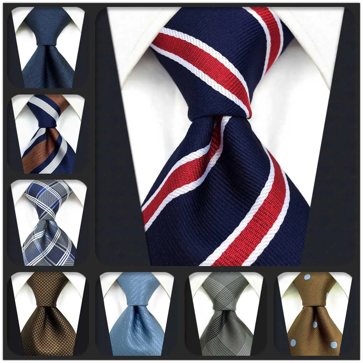 Cravate de Luxe Colorée Extra Longue pour Hommes, 160cm, 63 Pouces, pour Mariage, Bleu Marine, Floral, Cadeau de Noël, Livraison Directe