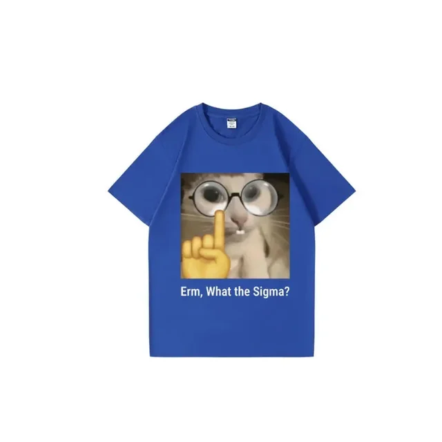T-shirt amusant pour femmes, chat idiot, haut tendance imprimé humoristique, col rond, mignon, Extra Large, vêtements de rue – Image 4