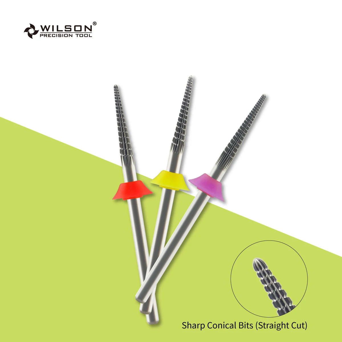 WILSON – mèches coniques pointues (coupe droite), outils coupe-ongles pour manucure, forets, accessoires pour ongles, suppression des cuticules, achats gratuits