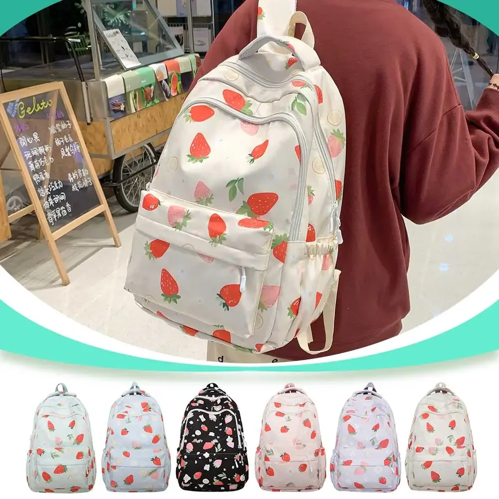 Sac à dos à motif Harvey pour femme, sangle réglable, sac à dos Kawaii, grande capacité, étudiants, 03