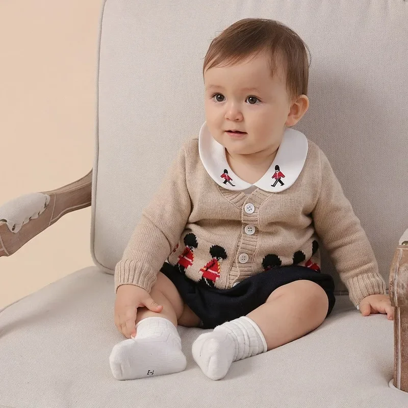 Cardigan en laine de dessin animé pour enfants, pulls d'hiver pour enfants, vêtements de Noël pour bébés garçons, vêtements espagnols
