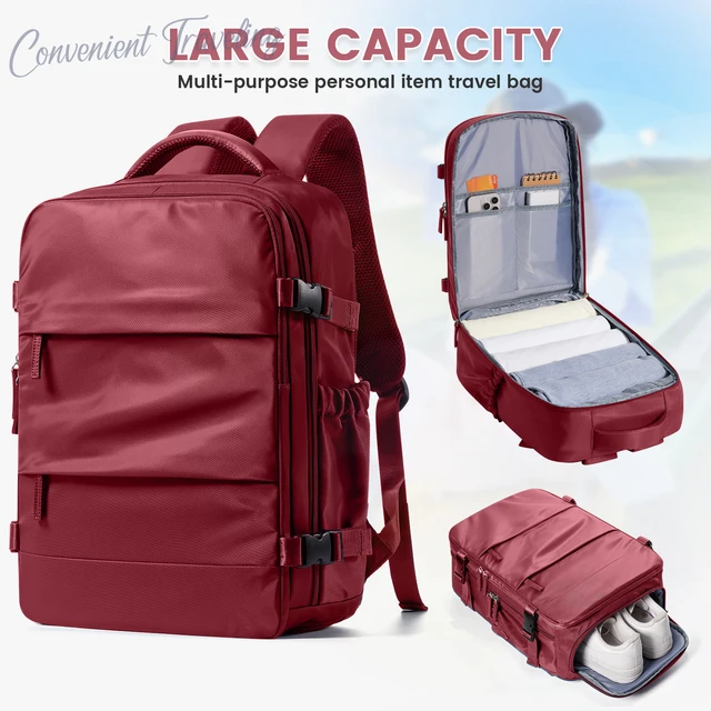 Sac à dos de voyage multifonction avec rangement pour chaussures, sac à bagages multicouche, sac à dos pour hommes et femmes, grande capacité, 150