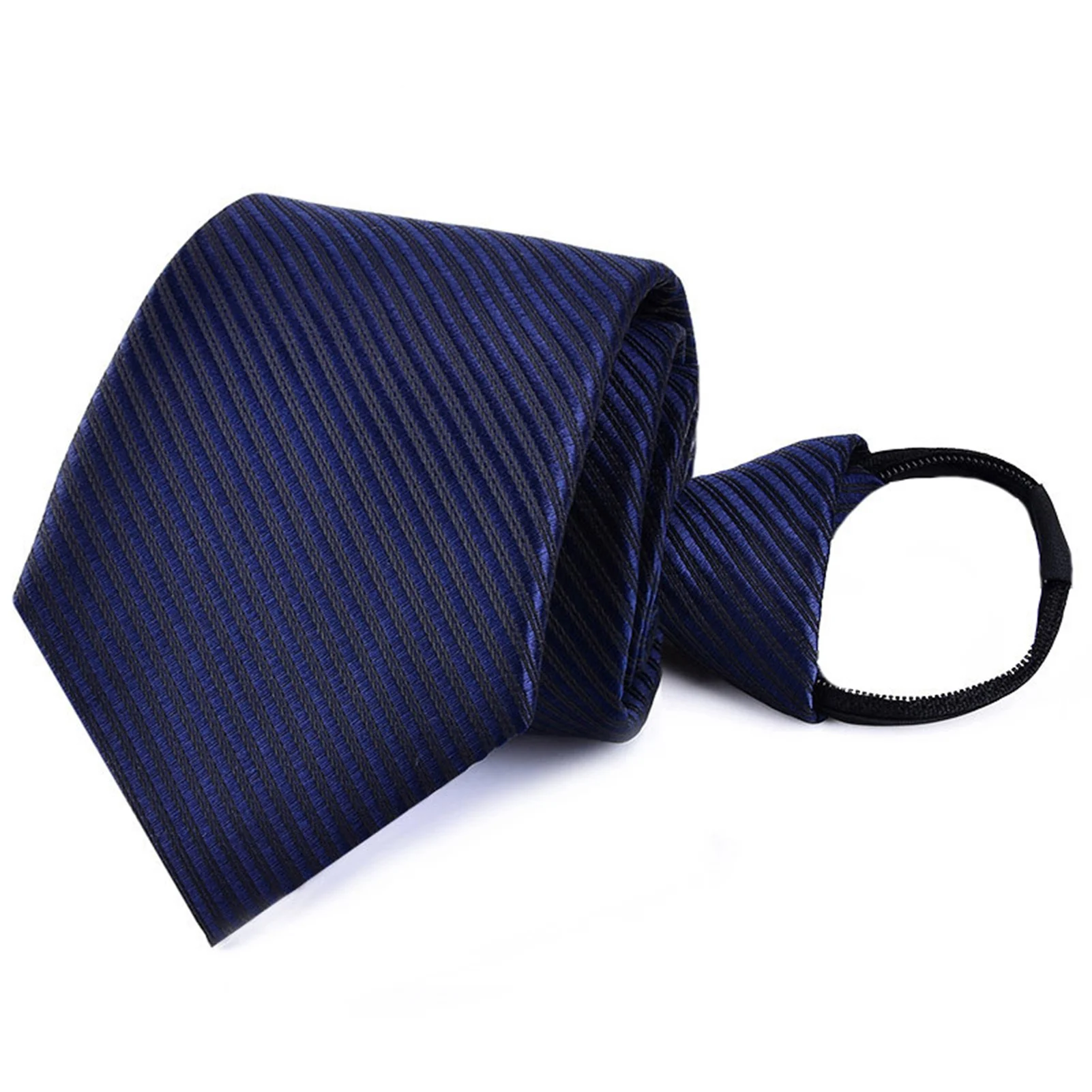 Cravate de présidence pré-nouée avec fermeture éclair pour homme, cravate décontractée pour les affaires, douce pour la peau, 8cm
