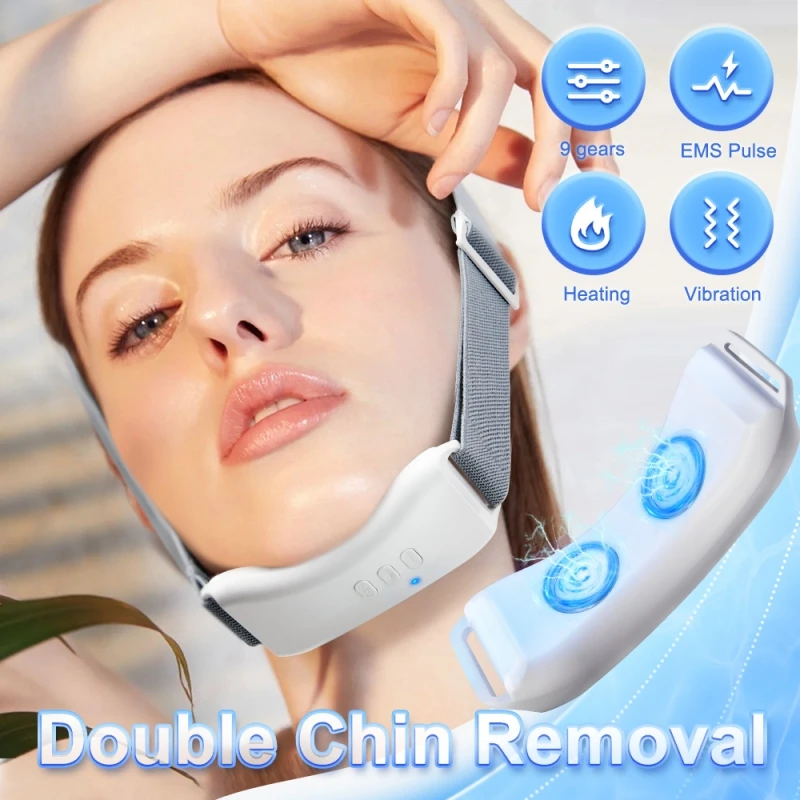 Ohio eur facial à double vibration pour le ruisseau, appareil de beauté, lifting du visage, ceinture de mise en forme, V-Line Up, Ems Facial Lifter