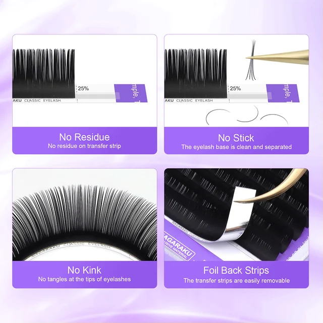 NAGARAKU-Extensions de Cils Artificiels en Faux Vison, Toutes Tailles, 6 Étuis, C D CC esse Curl – Image 2