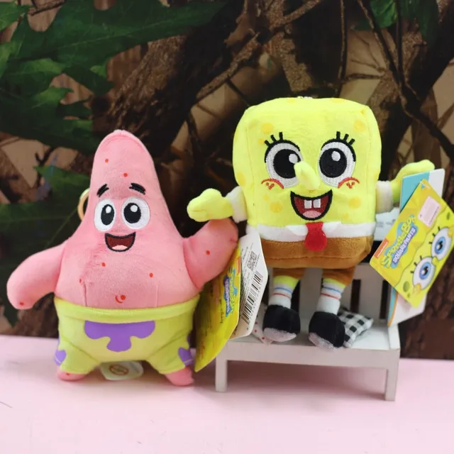 Anime Bob l'éponge Squarepants Patrick Star Squidward Eugene H. Krabs Gary peluche jouet pendentif porte-clés cadeau d'anniversaire pour enfant – Image 2