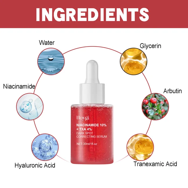 Niacinamide-Sérum anti-taches foncées pour le visage, correction de taches de rousseur, hydratant, éclaircissant, anti-pigmentation, réparation de la peau, soins de la mélanine – Image 5