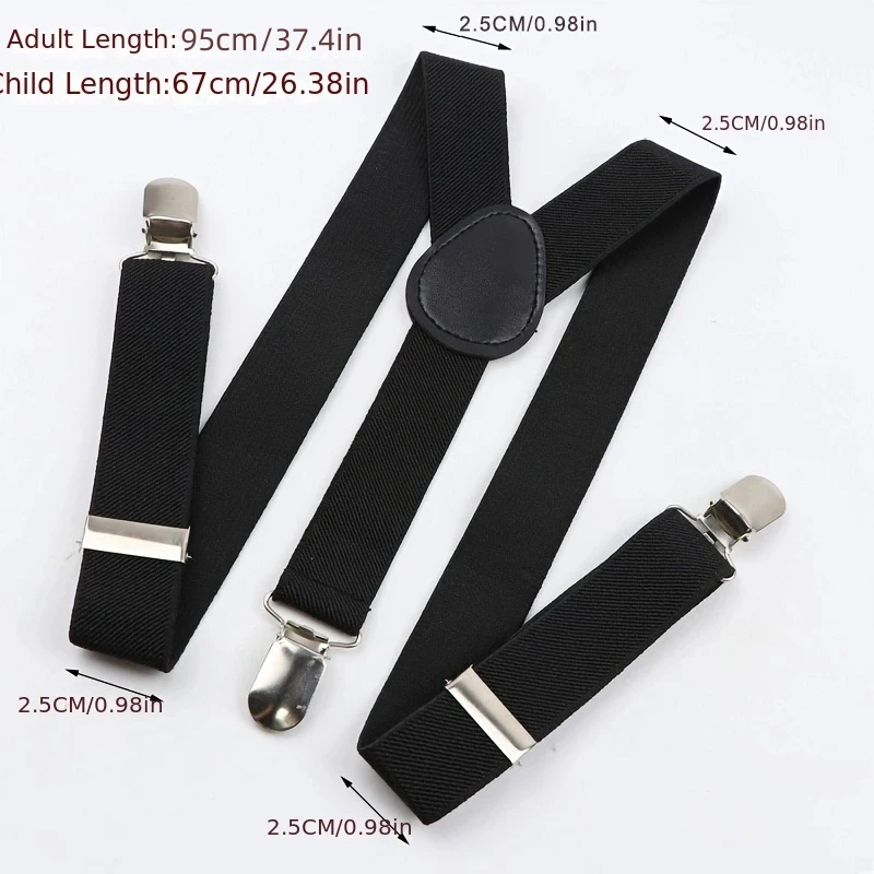 Nouveaux hommes bretelles haute élastique réglable 3 Clips solides bretelles robuste W pantalon bretelles porte-pantalon vêtements de mariage