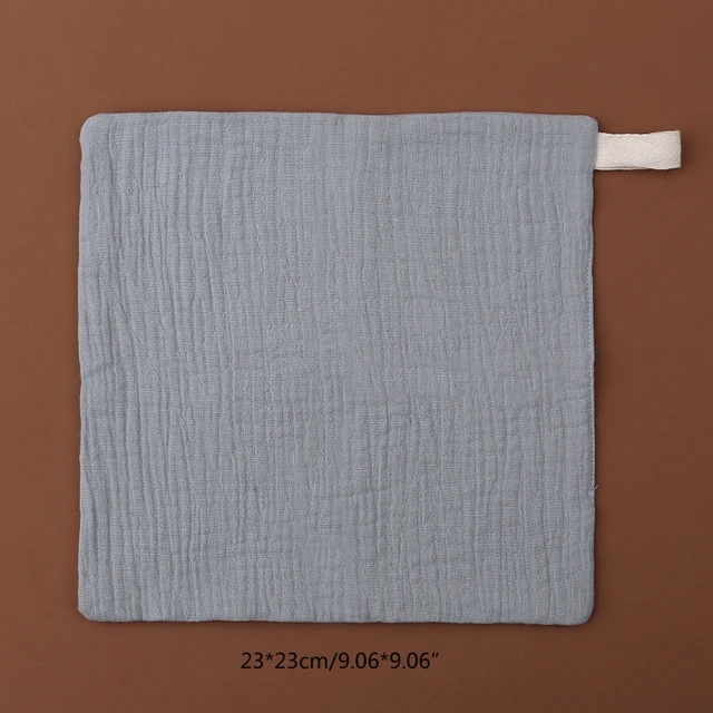 Serviette pour bébé, articles pour nouveau-né, carrés en mousseline, pour nouveau-né, bain-mains, douche, visage, gaze de coton doux, gant de toilette pour bébé, 5 pièces – Image 4