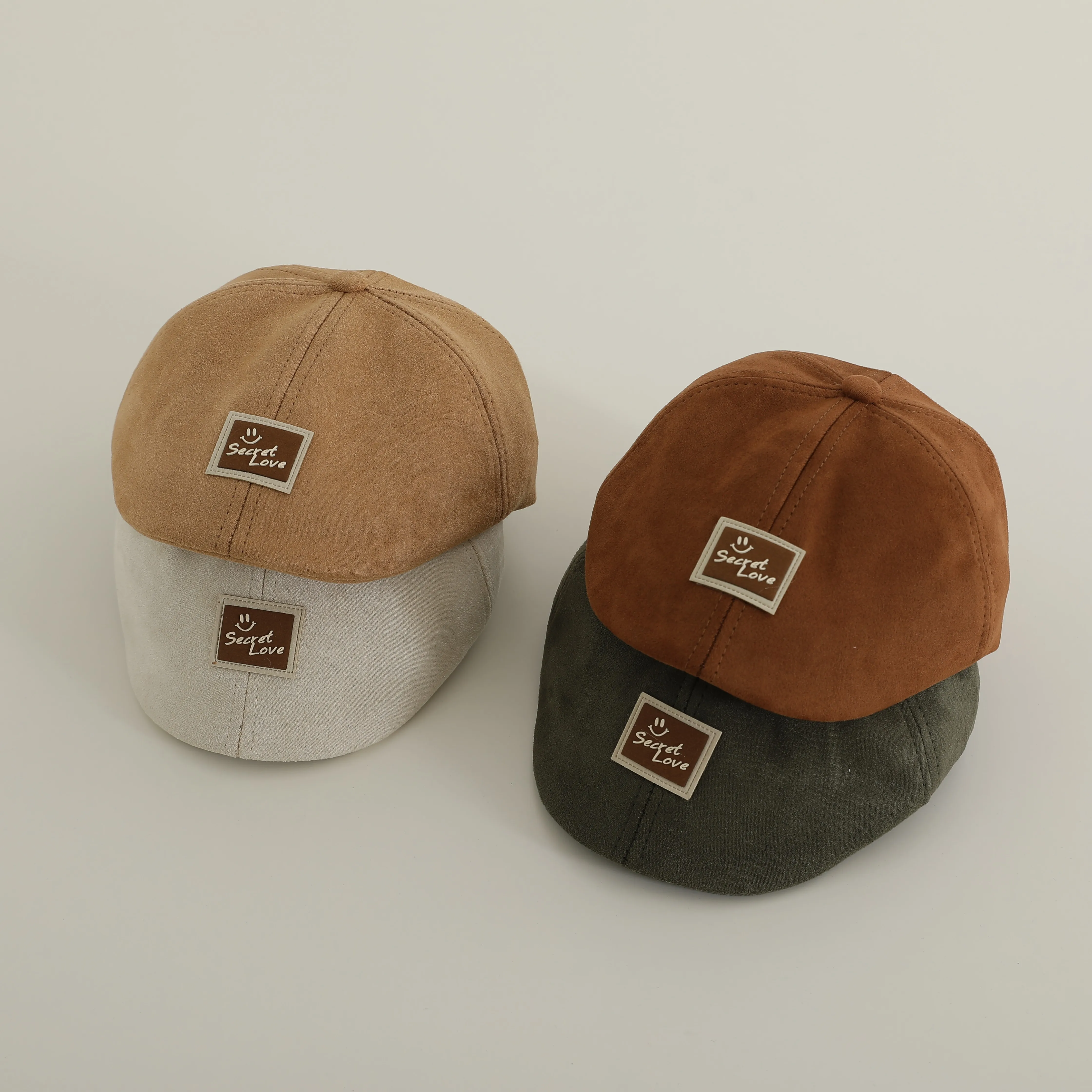 Casquette de baseball en coton avec motif de petites lettres pour bébé garçon et fille, chapeau de soleil, avant-toit court, style fin, mignon, nouveau, automne, 2024