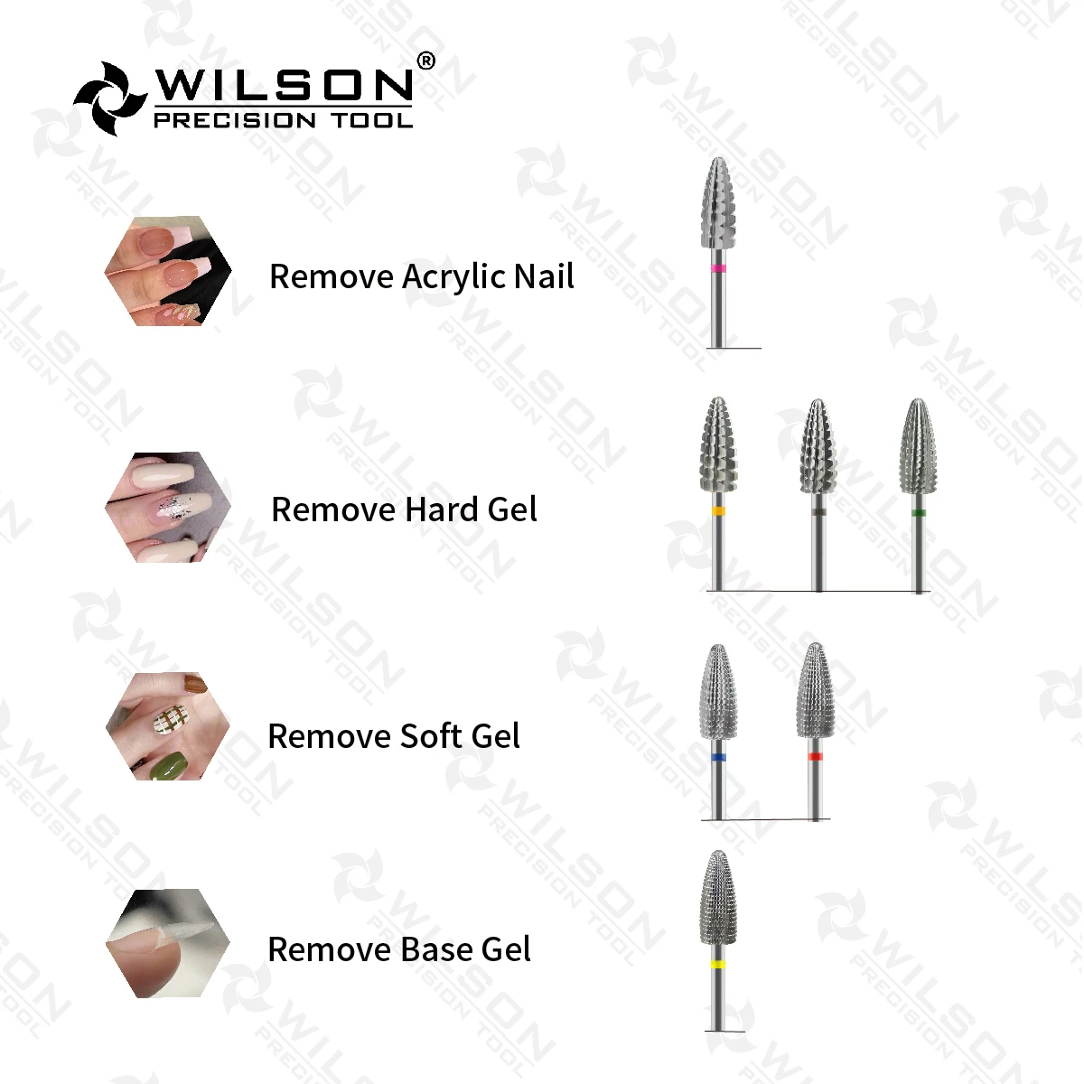 WILSON Typhoon Bits-accessoires pour ongles/outils/manucure/forets