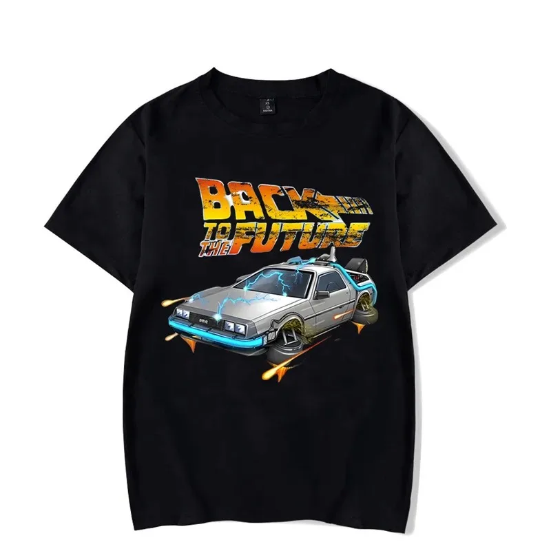 T-shirt pour hommes retour vers le futur imprimer hommes marque t-shirts mode T-shirt décontracté hommes vêtements hauts T-shirt Homme Camiseta
