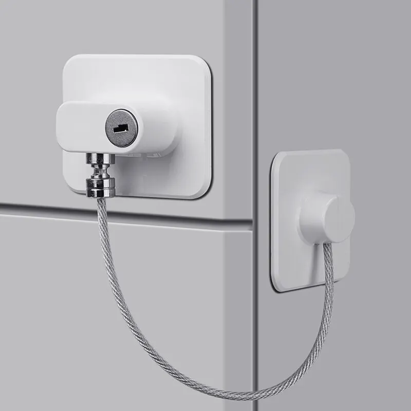 Serrure de Sécurité pour Bébé et Enfant, Câble de Sécurité pour Ouverture de Fenêtre et Réfrigérateur, Protection de Porte