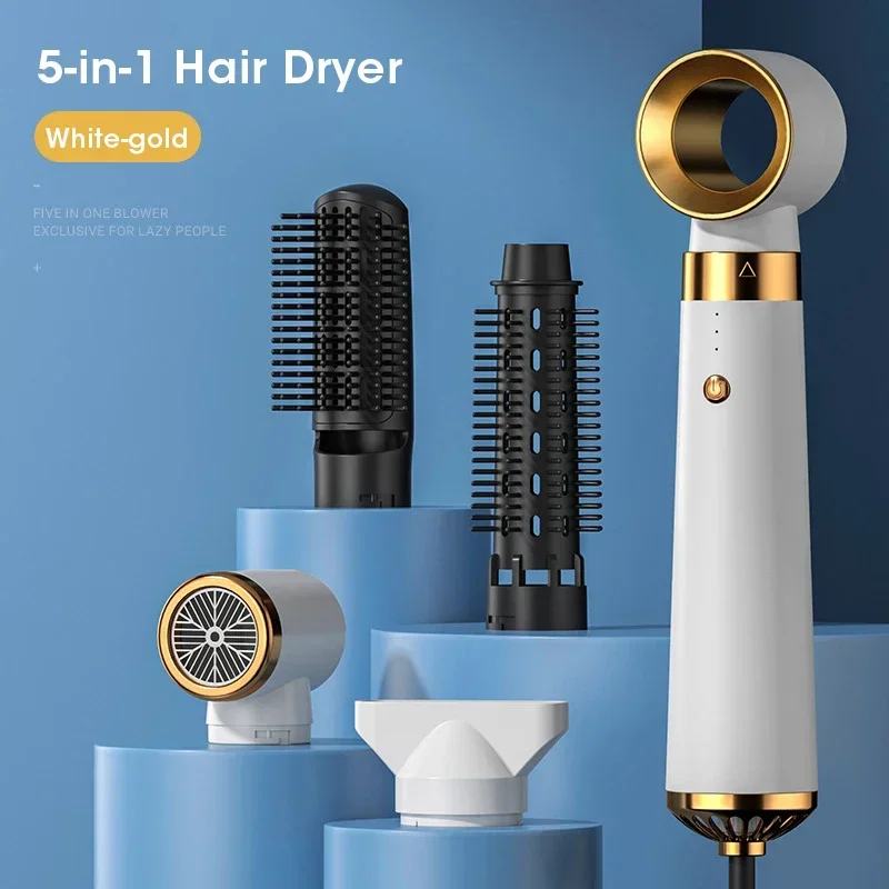 5 en 1 sèche-cheveux souffleur de cheveux Air chaud froid Styler peigne brosse sèche-cheveux électrique soufflage 220 V prise ue livraison gratuite