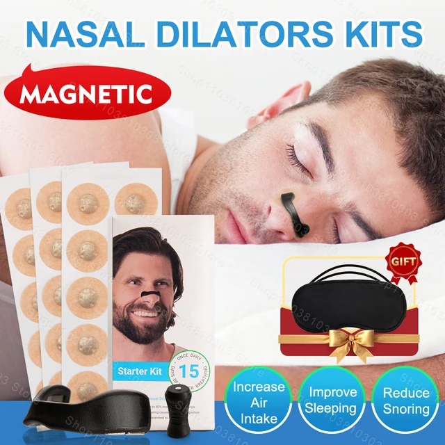 Dilatateur de nez magnétique Anti-ronflement, Patch nasal, haleine facile, dispositif Anti-ronflement, prévention du ronflement, améliore le sommeil