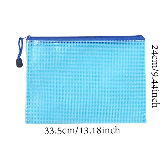 Mr Paper 5Pcs/bag document bag grid zip bag A4 information bag file bag student bag for Storage Office Appliances Home Organise – Image 6