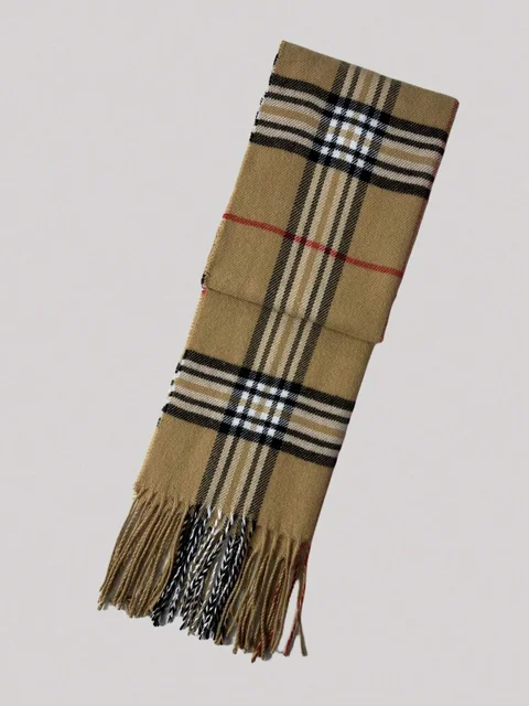 Marque de luxe cachemire écharpe chaude pour femmes Design hiver hommes châle Wrap Pashmina 2024 Plaid femme Bufanda Echarpe Foulard – Image 4