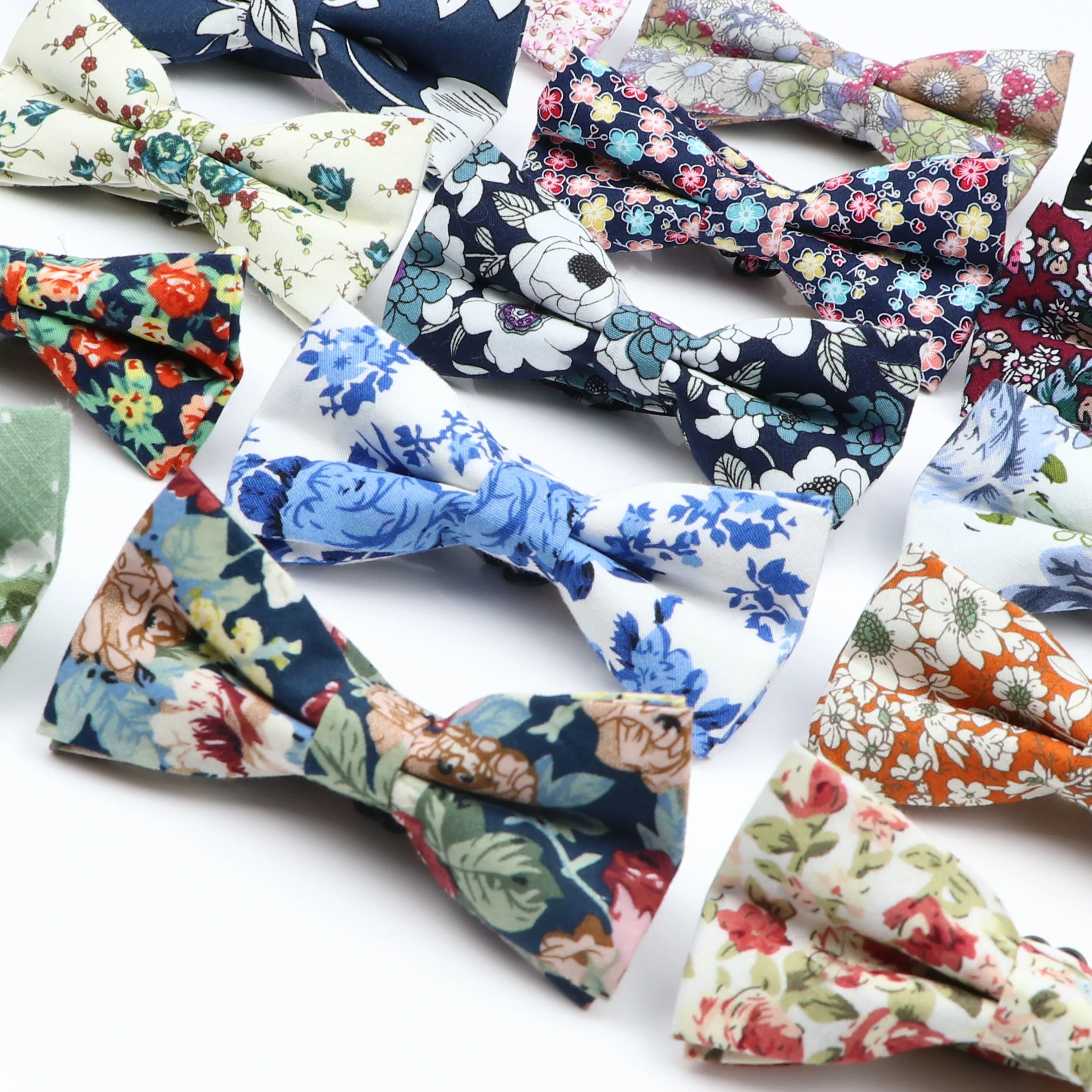Nouveaux nœuds papillon floraux colorés mode coton imprimé noeud papillon cravates pour enfants enfants garçon costumes de fête de mariage cravates papillon
