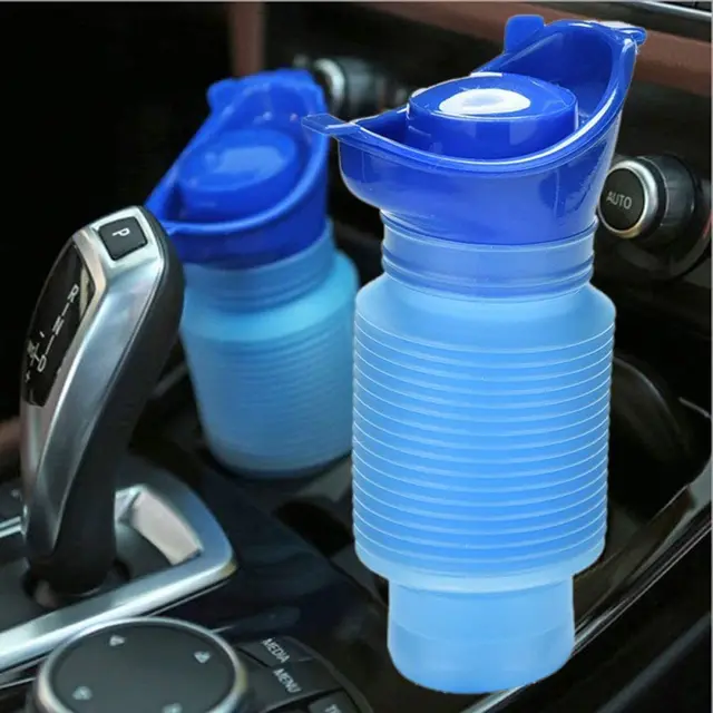 1set Urinoir De Voiture Urinoir Seau En Plein Air D'urgence D'urinoir Voyage Portable Rétractable Camping Toilette Urine Fuite – Image 4