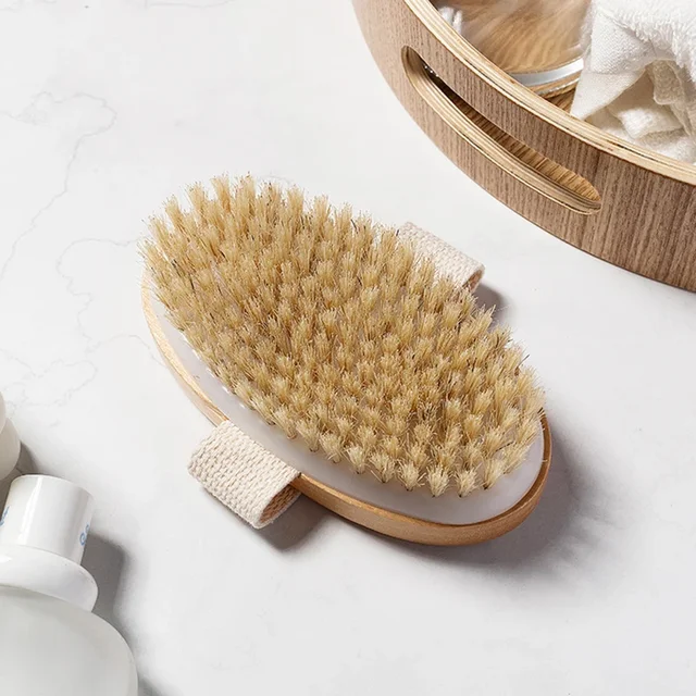 Brosse à Poils Naturels pour Peau Sèche, Ohio eur de Bain pour le Corps – Image 6