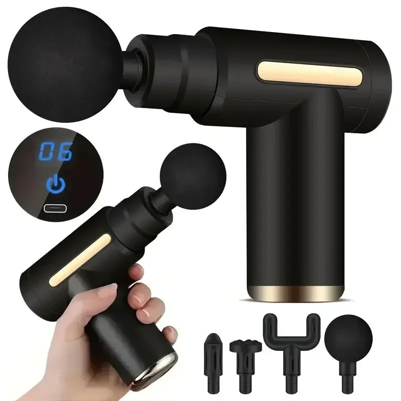 USB Mini pistolet de Massage Fascia Machine Relaxation musculaire pistolet vibrant tige Massage équipement de Fitness cou saisir Fascia pistolet