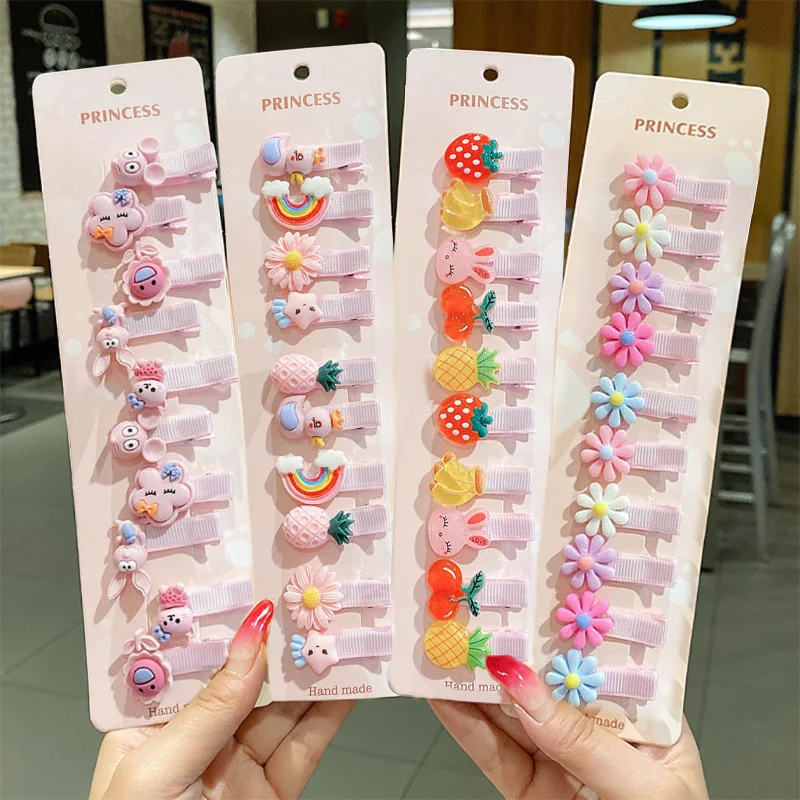 30pcs ensemble bébé pinces à cheveux dessin animé arcs fleur filles épingles à cheveux doux enfants clips barrettes bébé accessoires de cheveux