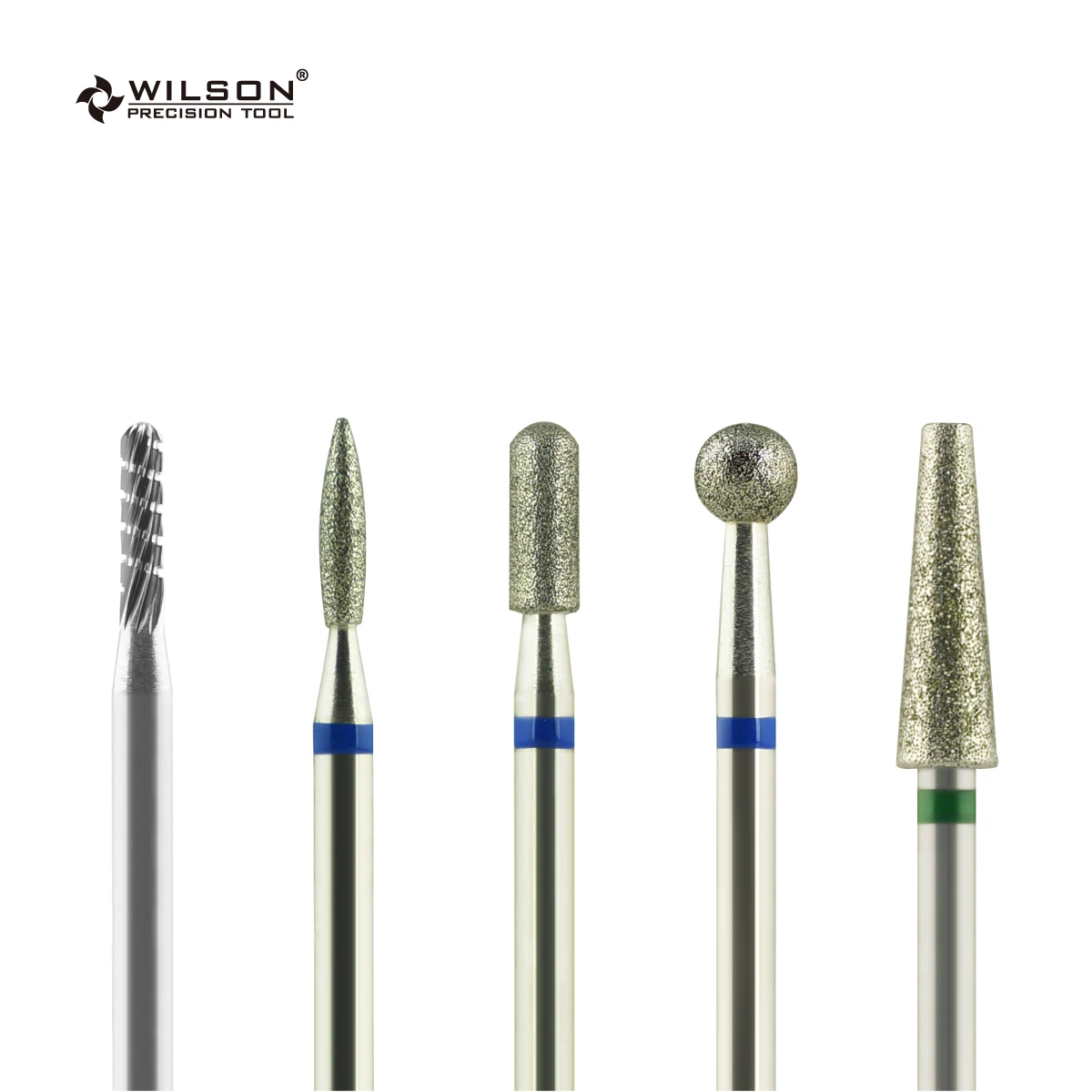 WILSON-Kit de forets à ongles en carbure, outils de manucure, accessoires pour ongles, N64.A000056, 5 pièces