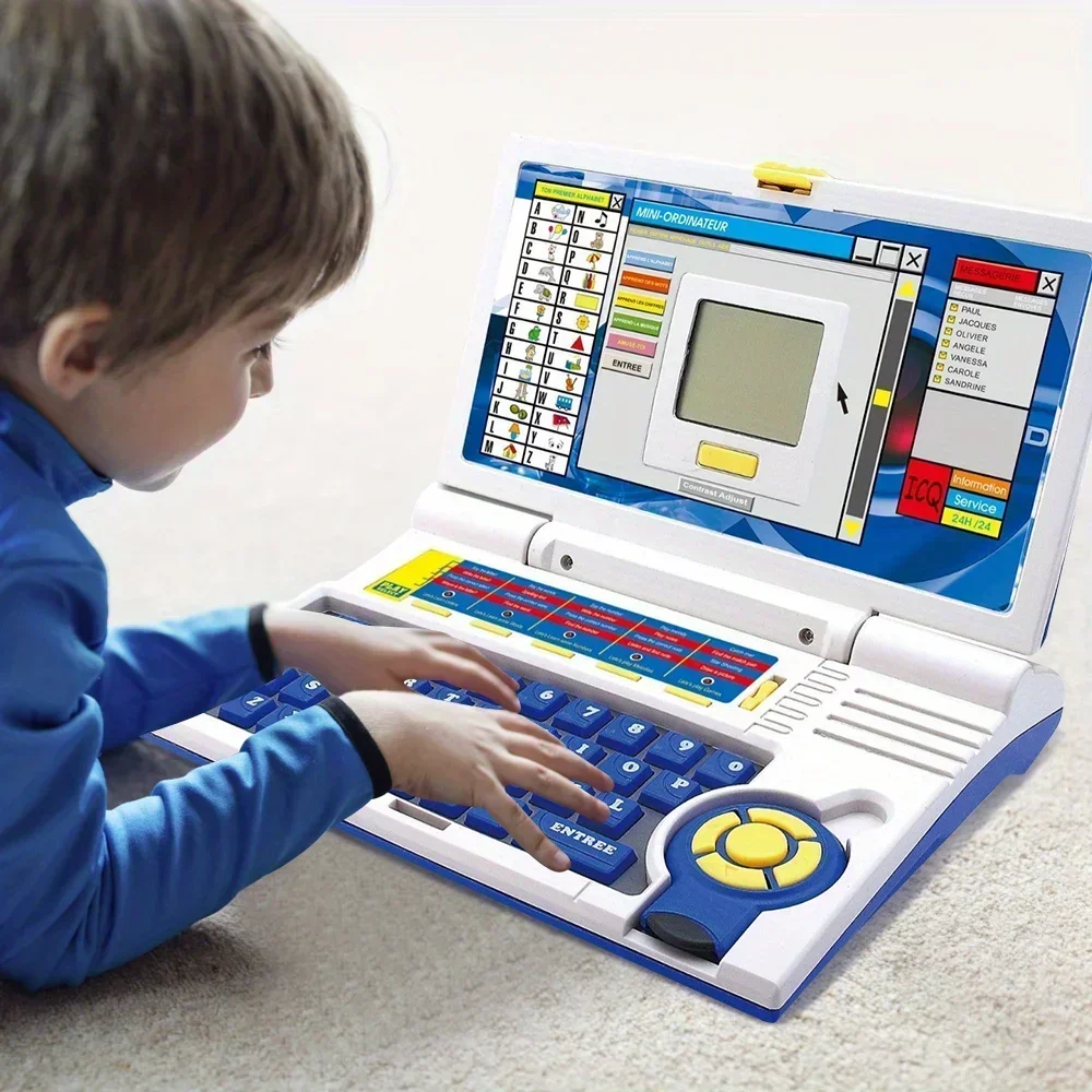 Machine d'éducation précoce anglaise pour enfants, avec Puzzle, écran LCD, petit ordinateur pour bébé, développement de la puissance cérébral