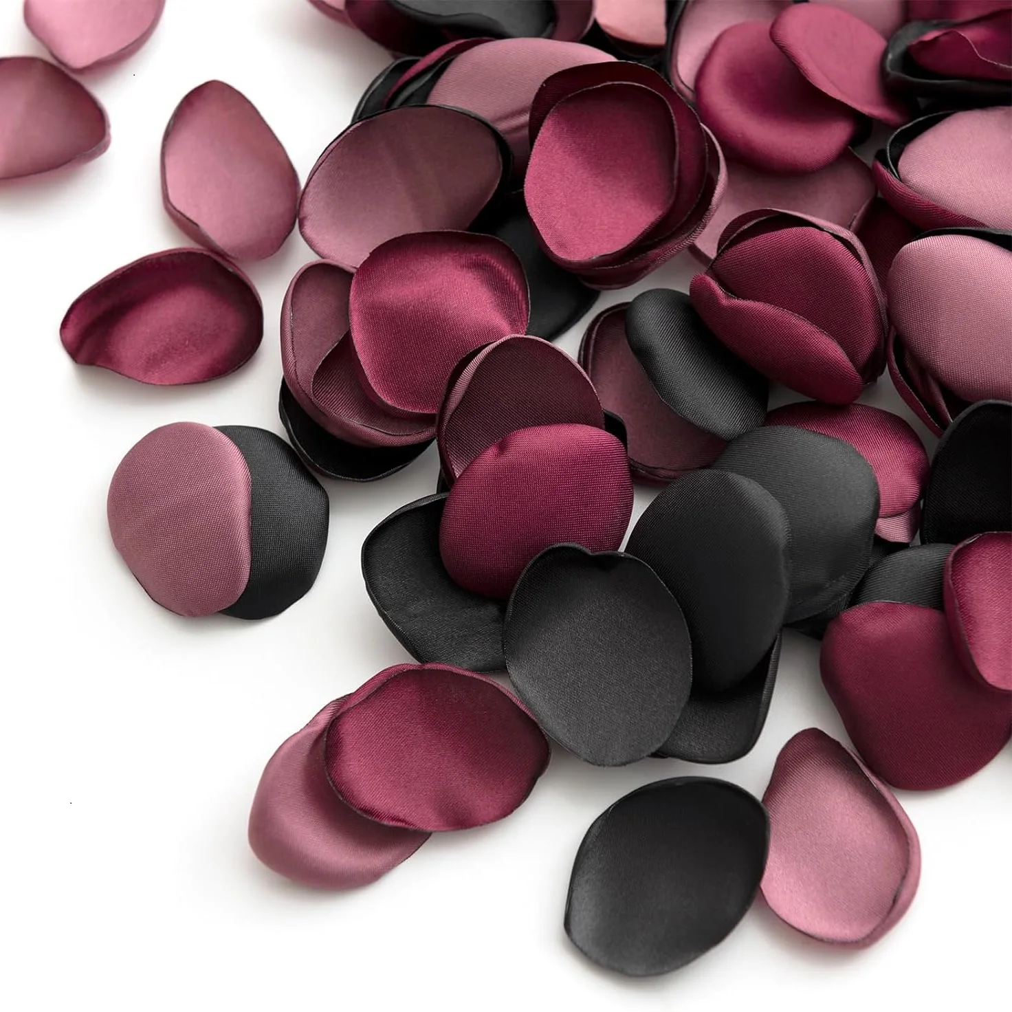 Injpétales de Rose Artificiel de Bordeaux pour la Saint-Valentin, Pétales à Dispersion pour Fille, Décoration de Mariage et de Maison, DIY, 100 Pièces
