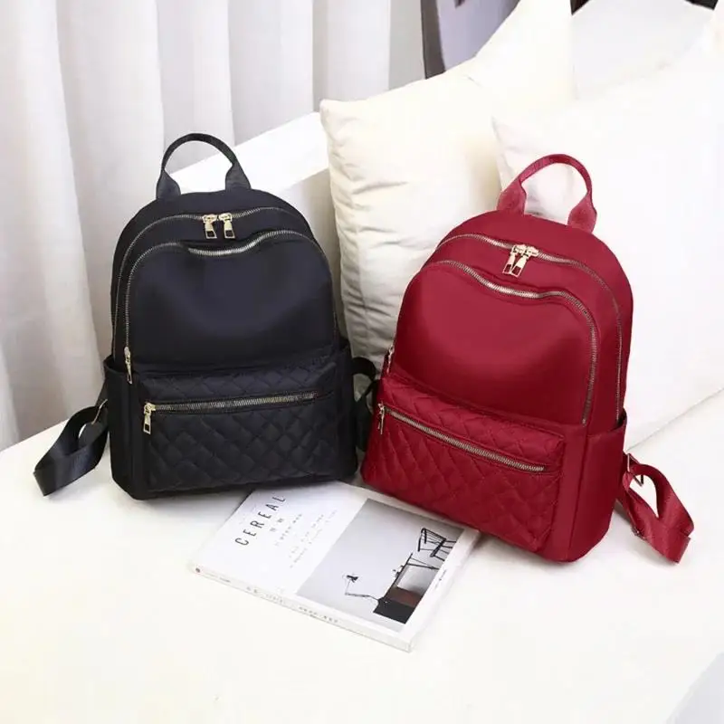 Sac à dos Oxford imperméable pour femme, noir, sacs d'école pour adolescentes, grande capacité, fourre-tout de voyage, nouvelle mode 2024