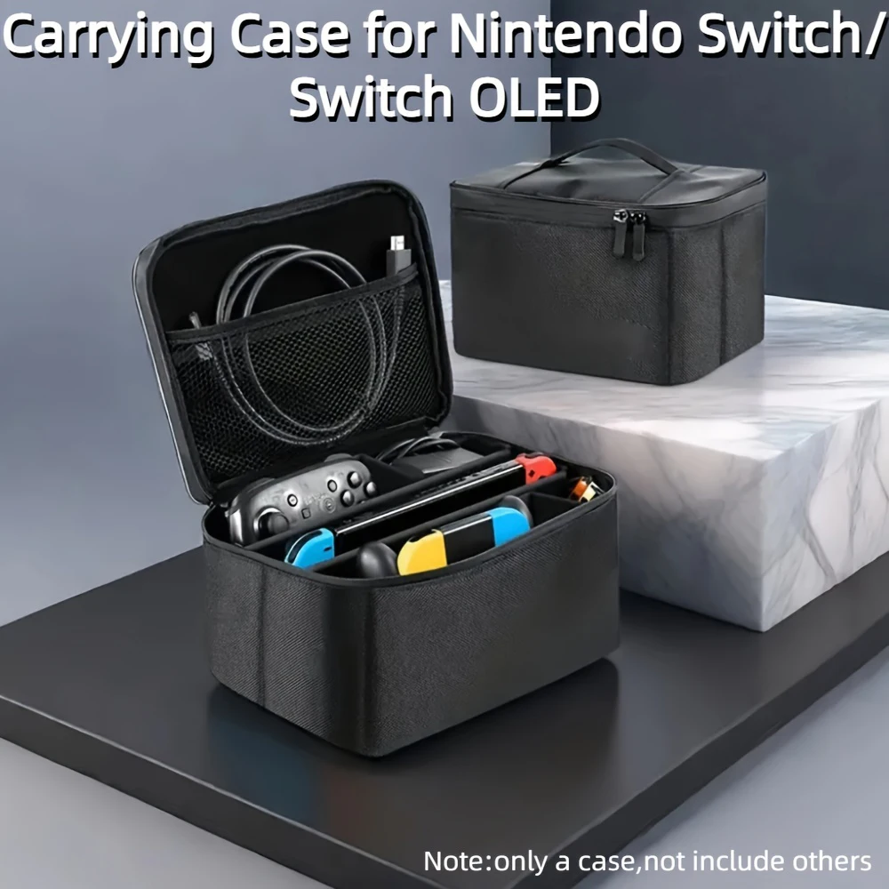 Convient pour Switch OLED /Lite sac de rangement de voyage, boîte de protection d'accessoires hôte, boîtier de commutation portable, compartiment amovible