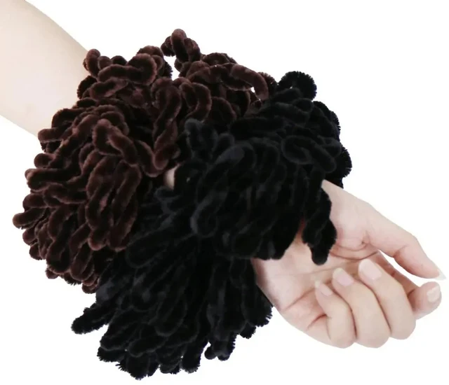 Scrunchie volumateur Hijab plaine grand anneau de cheveux cravate chignon pince Hijab écharpe volumateur écharpe couvre-chef musulman pour les femmes – Image 2