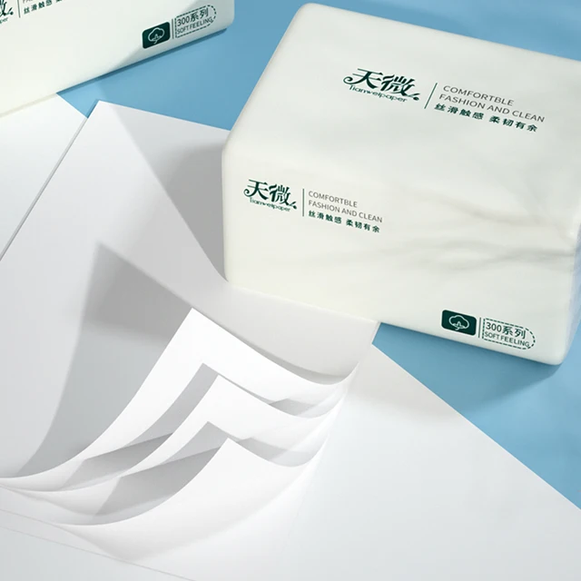 30 paquets de 200 feuilles de papier toilette, vente en gros de serviettes en rondins, papier de soie pour le visage en relief, serviettes en papier pour la maison – Image 2