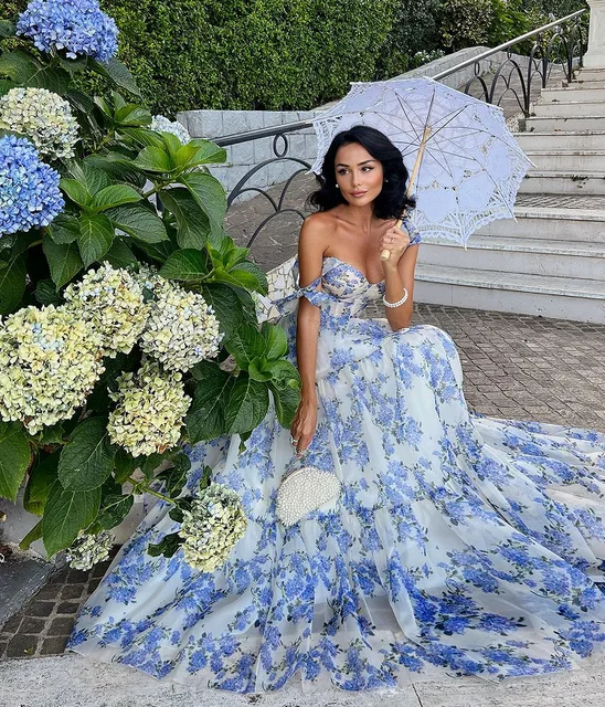Robe de Soirée Longue et Élégante en Organza à la Mode, Découverte, Nouvelle Collection 2024 – Image 2