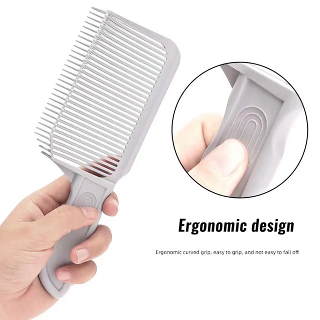 1pcs Professional Barber Comb Clipper Blending Flat Top Hair Cutting Comb Barber Shop Hair Salon Accessories Styling Tool – Image 3
