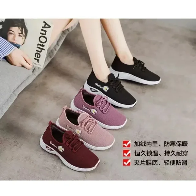 Nouvelles chaussures de sport à la mode pour femmes, maille à semelles souples épaisses et respirantes, chaussures décontractées légères, chaussures en noix de coco à la mode – Image 5