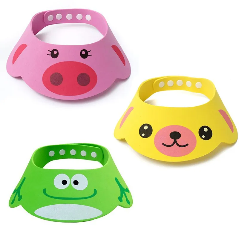 Bonnets de bain pour bébé, chapeau de lavage de cheveux réglable, imperméable, Protection des yeux, visière de bain, bouclier de lavage des cheveux, chapeau de shampoing, couvre-tête
