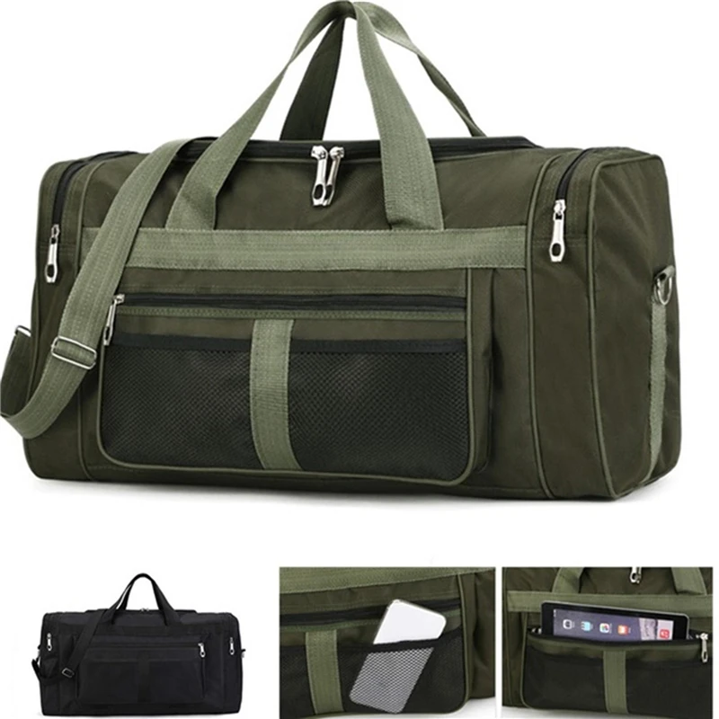 Sac polochon de voyage en Nylon pour femmes et hommes, sac à bagages à main, fourre-tout de grande capacité pour week-end, sac de Sport, pochettes de nuit