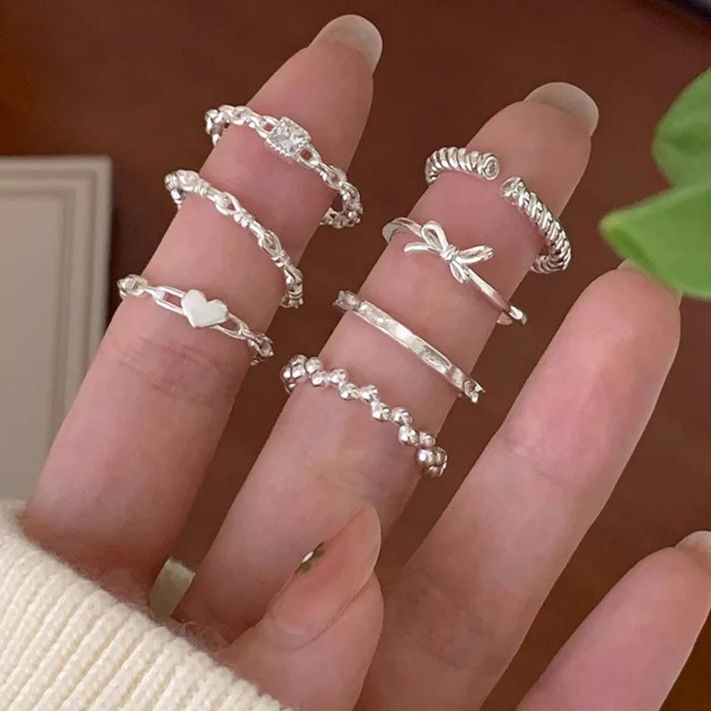 BF CLUB – bague en argent Sterling 925 pour femmes, bijoux à doigt étroit ouvert, Vintage, fait à la main, allergie, cadeau d'anniversaire de fête