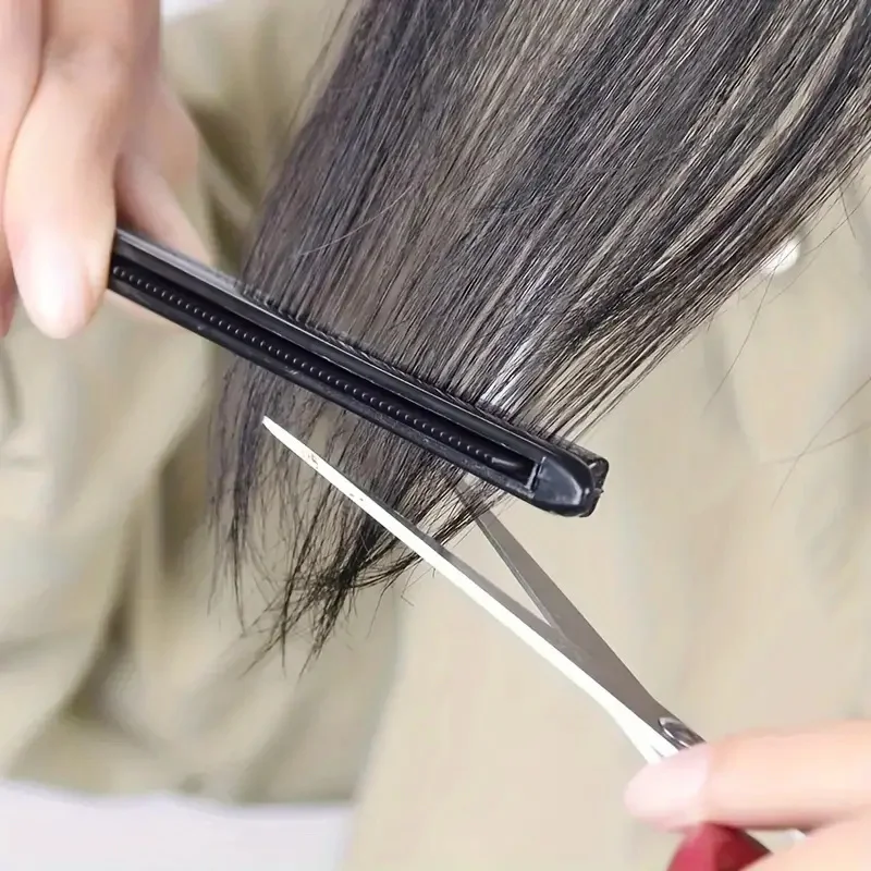 Peigne en V pour cheveux, coiffure, finition, lissage, attelle, outil de coiffure, clip spécial pour perruques