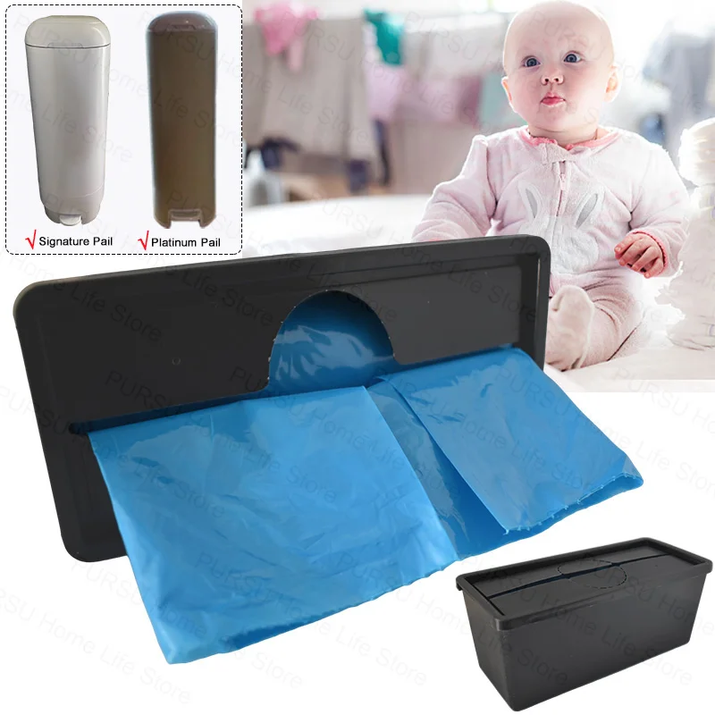 Sacs de recharge pour seau à couches, compatibles avec le seau de Signature Genie Easy Roll et le seau à couches en platine, sac de remplacement