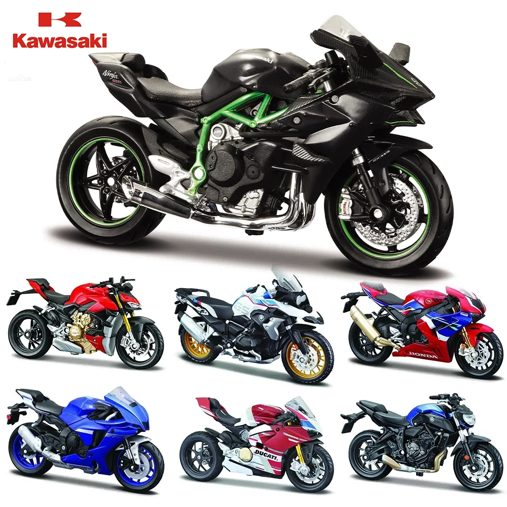 Maisto 1:18 kakawasaki NINAlbanH2R KTM RC 390 YZF-R1 nu V4 S YAMAHA MT-07 2018 moto modèle collection cadeau jouet