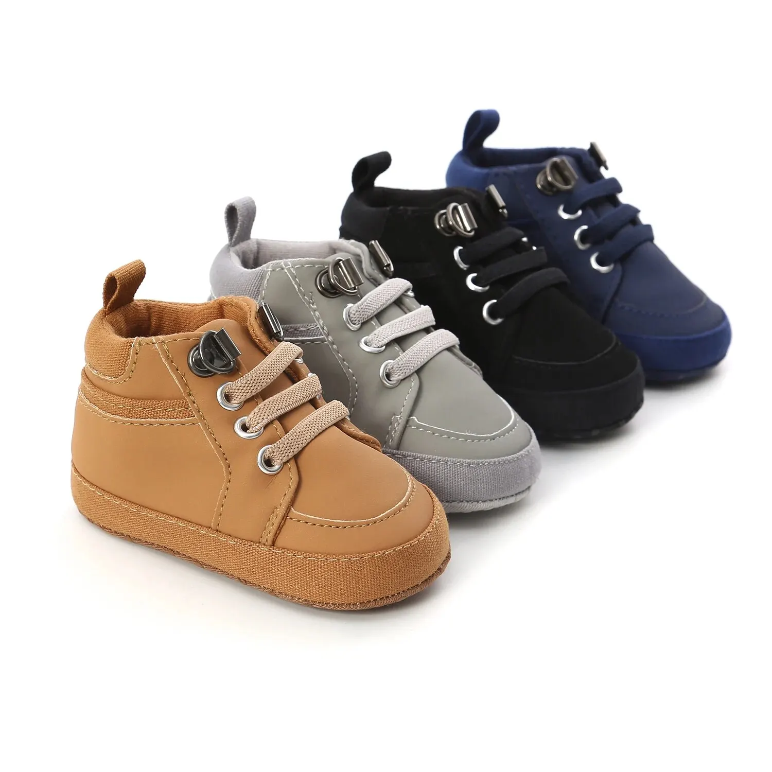 MRovior-Baskets en Cuir PU pour Bébé Garçon et Fille, Chaussures Décontractées pour Nouveau-Né, Semelle Souple, Anti-ALD, Premiers Pas, CPull