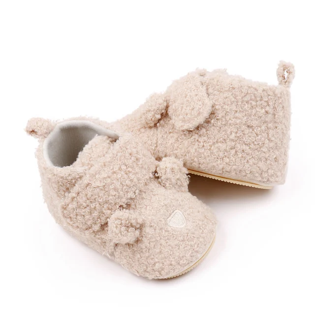 Chaussures d'hiver pour bébé, baskets souples et chaudes, semelle TPR, antidérapantes, ours mignon, Design Animal, nouvelle mode 0-9-18M BYQ3202, 2024 – Image 3