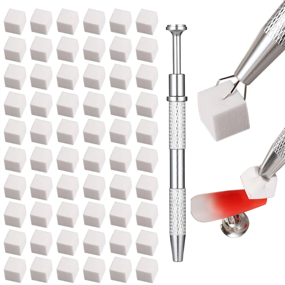 LINMANDA-Éponges à ongles souples pour Nail Art, accessoires professionnels, stylo à saisir, N64.Ombre