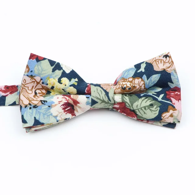 Nouveaux nœuds papillon floraux colorés mode coton imprimé noeud papillon cravates pour enfants enfants garçon costumes de fête de mariage cravates papillon – Image 3