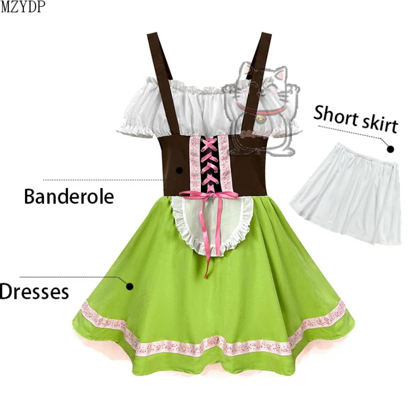 Fresh Boys and Girls German Beer Festival Clothing Culture Festival Art Performance Traditional Clothing Beer Clothing and Hats