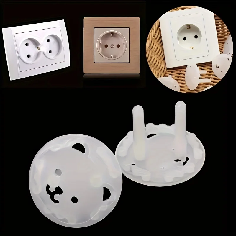 10 pièces ours prise de courant ue prise électrique bébé enfants Protection de sécurité pour enfants Protection Anti-choc électrique bouchons protecteur couverture